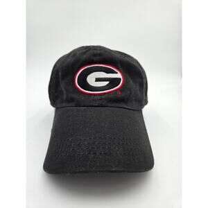Georgia Bulldogs G Logo NCAA Adjustable Baseball Cap Black Hat